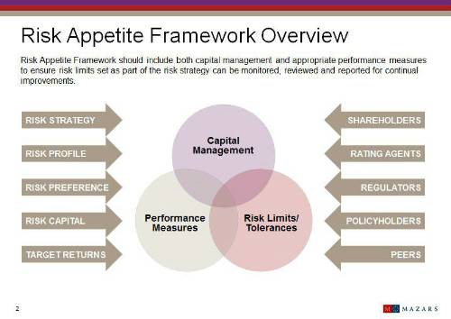 Risk appetite framework